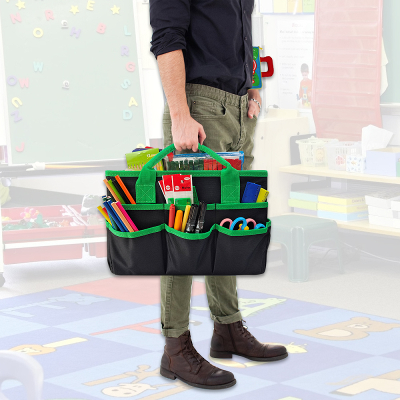 Чанта за учебни помагала от Amazon New Spot, чанта за учител, чанта за съхранение на канцеларски материали, чанта за класна стая, чанта за градински инструменти, градинарство