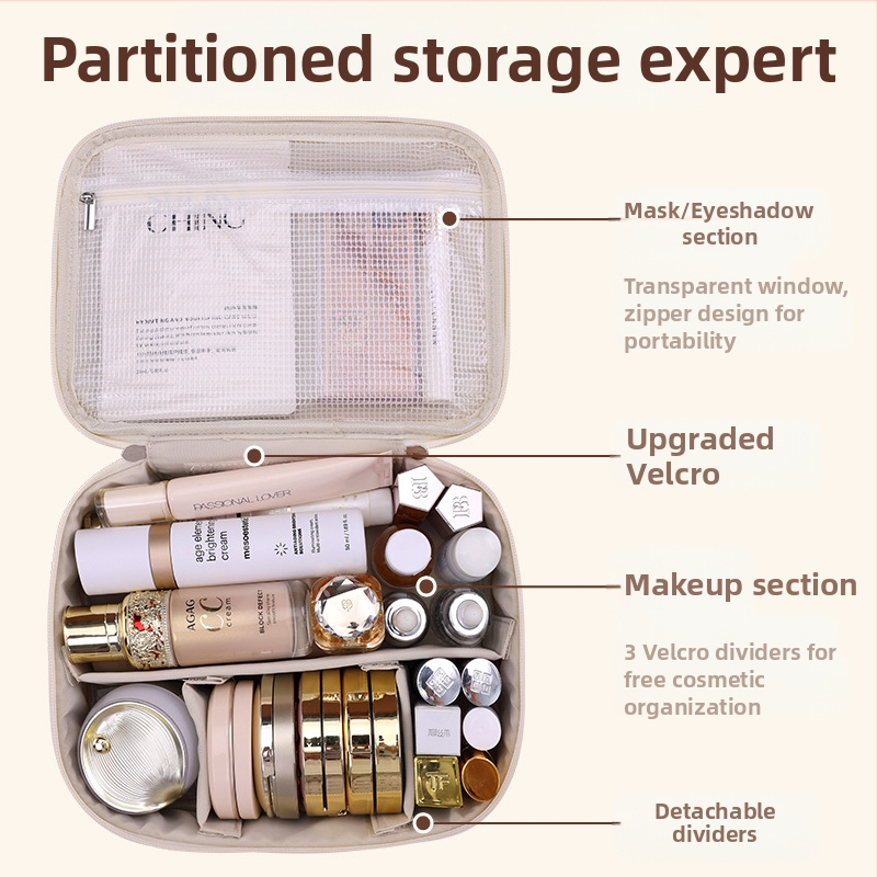 Prenosná odnímateľná multifunkčná kozmetická taška s veľkou kapacitou, vodotesná cestovná kozmetika, úložná taška na toaletné potreby, cezhraničný predaj