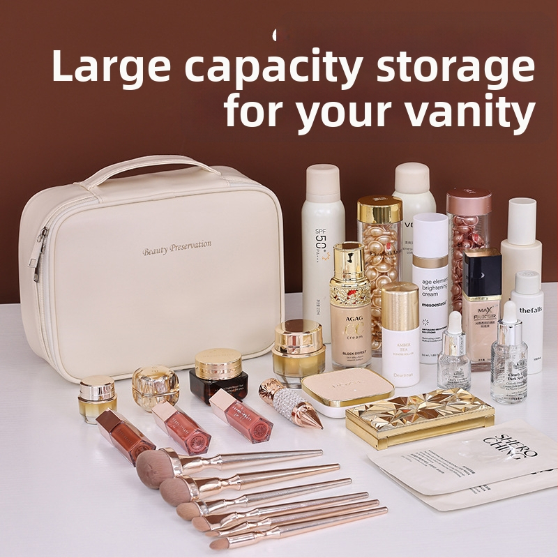 Prenosná odnímateľná multifunkčná kozmetická taška s veľkou kapacitou, vodotesná cestovná kozmetika, úložná taška na toaletné potreby, cezhraničný predaj