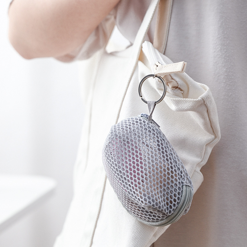 Tolmukindel hingav hallitusvastane ilumeik munameik puuvillane puudripuhastuskäsn munade hoiukott võtmehoidja hoiukott