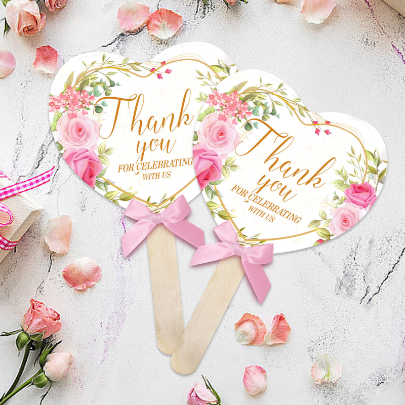 Трансграничен нов сватбен хартиен фен, подарък за булка, парти, сувенир, банкетна декорация, ръчен фен, парти, сватба, есенциален