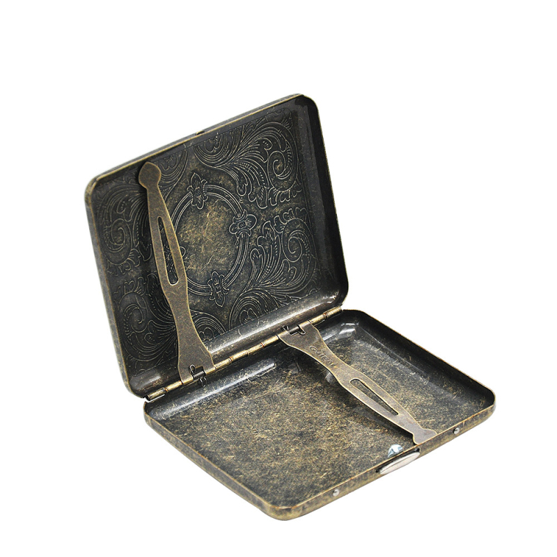 Ražotāja vairumtirdzniecības metāla cigarešu kaste ar vairākiem rakstiem, radoša metāla cigarešu kaste, ērta, viegla, spiedienizturīga un mitrumizturīga dāvanu kaste