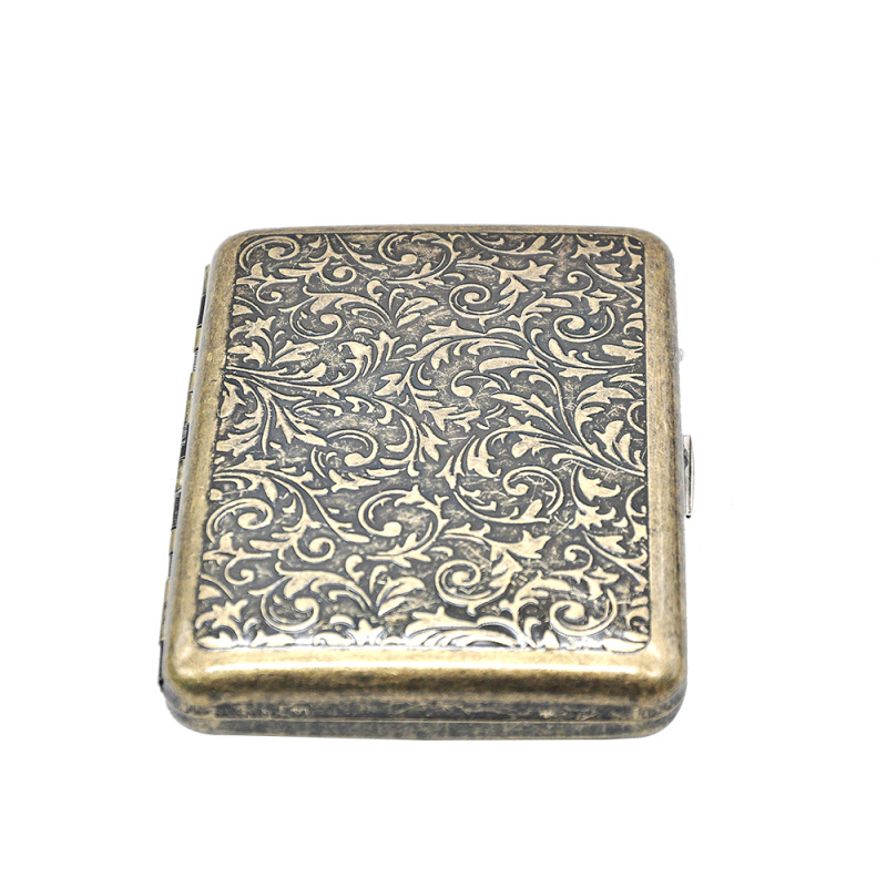 Ražotāja vairumtirdzniecības metāla cigarešu kaste ar vairākiem rakstiem, radoša metāla cigarešu kaste, ērta, viegla, spiedienizturīga un mitrumizturīga dāvanu kaste