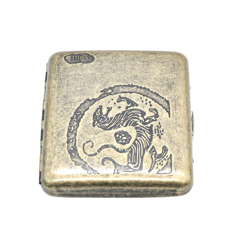 Ražotāja vairumtirdzniecības metāla cigarešu kaste ar vairākiem rakstiem, radoša metāla cigarešu kaste, ērta, viegla, spiedienizturīga un mitrumizturīga dāvanu kaste