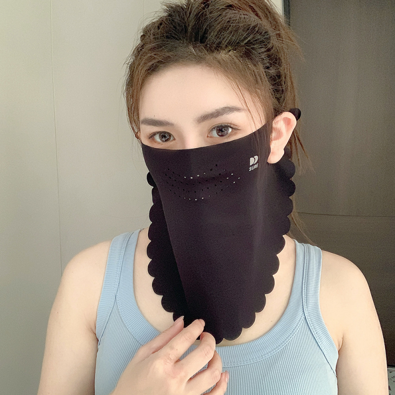 Apsauga nuo saulės „Ice Silk“ Vasarinė kaukė nuo saulės, pilna veido, UV kaukė, kampinė, jodinėjimo, žvejybos, veido apdangalas, kelioninė, kaklo apsauga