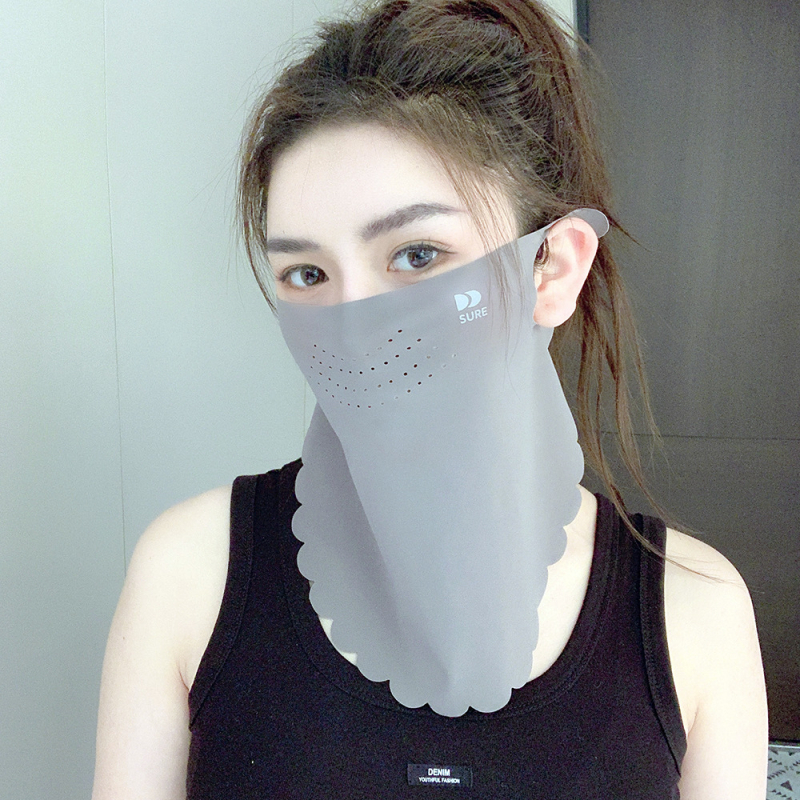 Apsauga nuo saulės „Ice Silk“ Vasarinė kaukė nuo saulės, pilna veido, UV kaukė, kampinė, jodinėjimo, žvejybos, veido apdangalas, kelioninė, kaklo apsauga