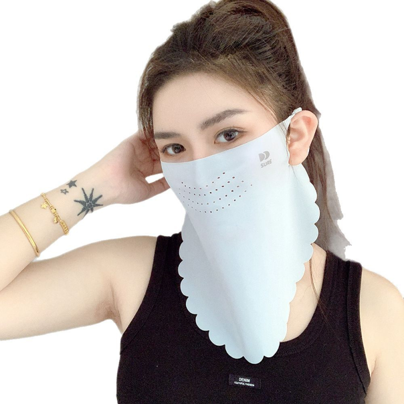 Apsauga nuo saulės „Ice Silk“ Vasarinė kaukė nuo saulės, pilna veido, UV kaukė, kampinė, jodinėjimo, žvejybos, veido apdangalas, kelioninė, kaklo apsauga