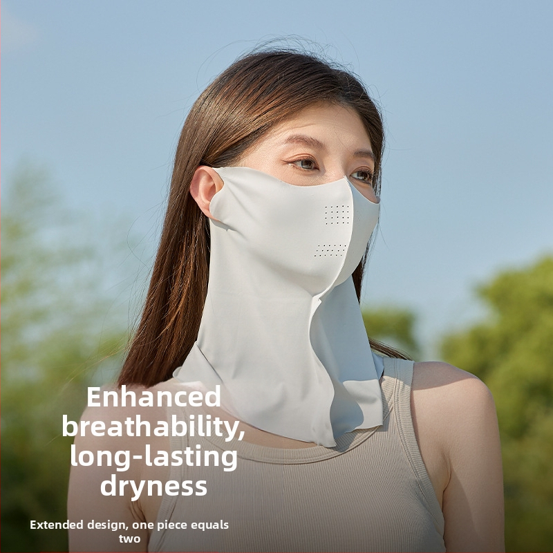 Слънцезащитна маска Yansen, за цяла маска за лице, задна маска за врата, за слънце, Ice Silk 5D стерео, за слънцезащита, за колоездене