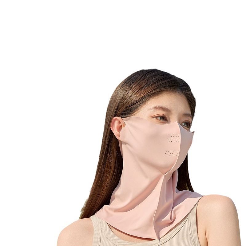 „Yansen“ apsauginė kaukė nuo saulės, skirta visam veidui, kaklui, „Ice Silk 5D“ stereo apsaugos nuo saulės kaukė, apsauganti nuo UV spindulių dviračiui