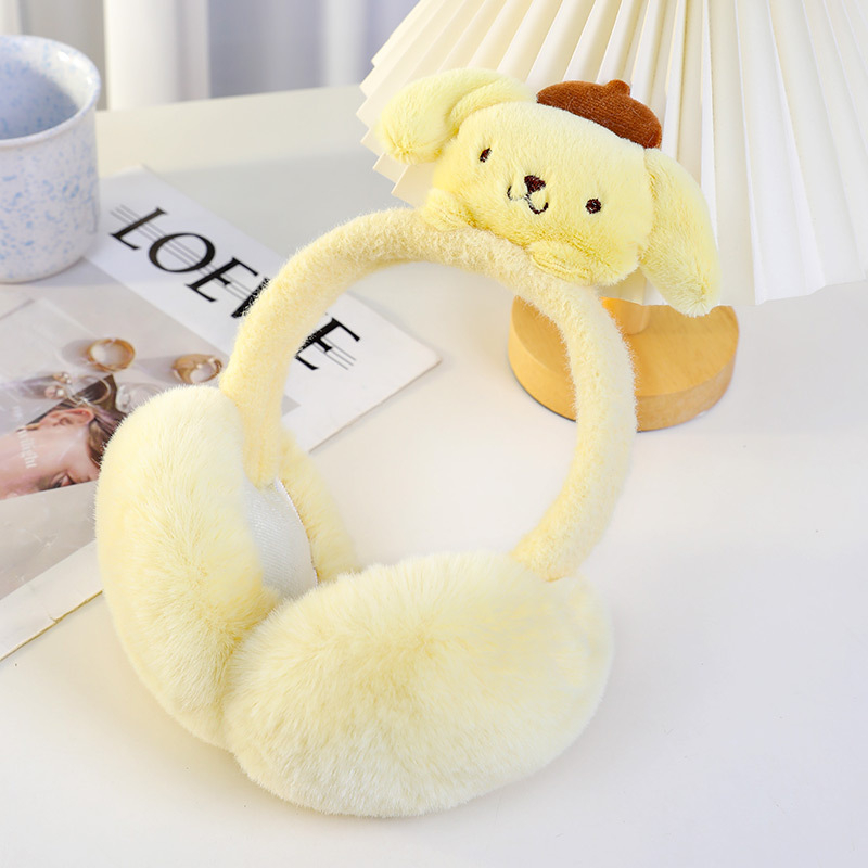 Koomiksist laste kõrvaklapid, talvised armsad soojad plush kõrvakaitsed, kokkupandavad nukutüdrukute kõrvasoojendajad, talvised kõrvaklapid