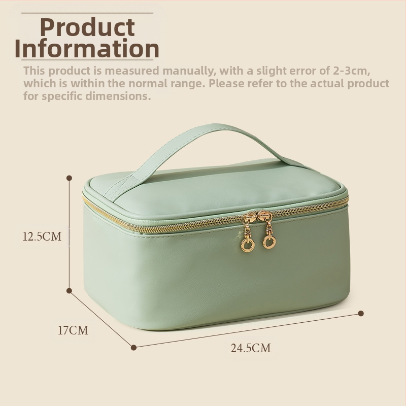 Нова PU козметична чанта за съхранение на козметика, преносима чанта за пране, голям капацитет, цветна козметична чанта