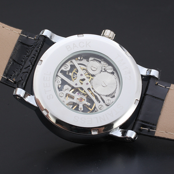 WINNER 142 romiešu mēroga dobs, vienkārša ciparnīcas manuāls mehāniskais pulkstenis studentu pulkstenis