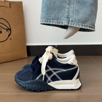 Mažo dydžio 3233 baleto treniruočių bateliai moterims, padidinto vidinio aukščio, „Forrest Gump“ bateliai, maži, storapadžiai, kvėpuojantys, laisvalaikio sportiniai bateliai moterims.