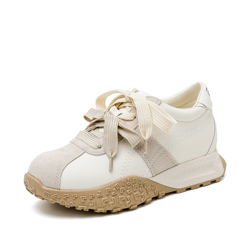 Mažo dydžio 3233 baleto treniruočių bateliai moterims, padidinto vidinio aukščio, „Forrest Gump“ bateliai, maži, storapadžiai, kvėpuojantys, laisvalaikio sportiniai bateliai moterims.