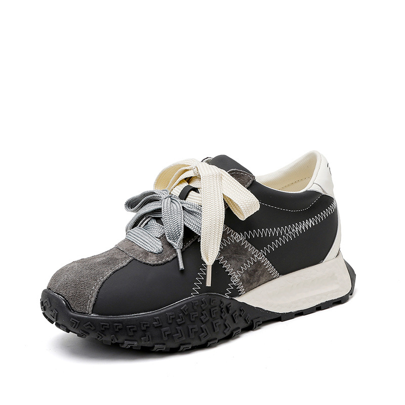 Mažo dydžio 3233 baleto treniruočių bateliai moterims, padidinto vidinio aukščio, „Forrest Gump“ bateliai, maži, storapadžiai, kvėpuojantys, laisvalaikio sportiniai bateliai moterims.