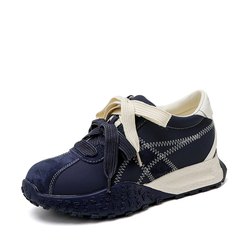 Mažo dydžio 3233 baleto treniruočių bateliai moterims, padidinto vidinio aukščio, „Forrest Gump“ bateliai, maži, storapadžiai, kvėpuojantys, laisvalaikio sportiniai bateliai moterims.