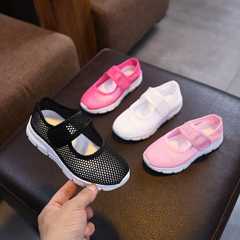 Pantofi sport pentru copii de primăvară și vară, respirabili și cu goluri, de culoare bomboane, pentru fete, cu un singur strat, pentru băieți și studenți, pantofi de călătorie, ușori, cu uscare rapidă a plasei