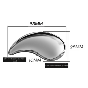 Roostevabast terasest näohoolduse poolkuu kaabits silmamassaaži hooldus jää/kuum kompress silmaplaaster