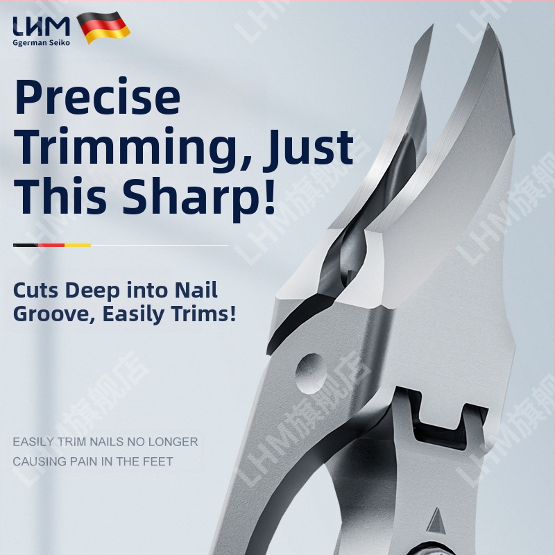 Нова висококачествена нокторезачка, клещи за нокти, защита от пръски, голям отвор, младежко подрязване на дебели и твърди нокти, компактен инструмент за маникюр