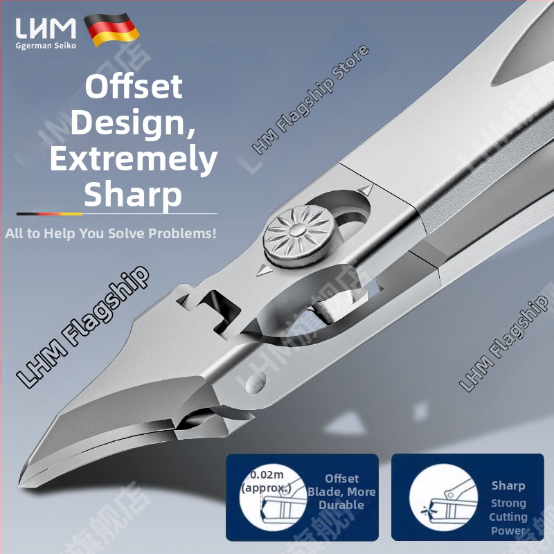 Нова висококачествена нокторезачка, клещи за нокти, защита от пръски, голям отвор, младежко подрязване на дебели и твърди нокти, компактен инструмент за маникюр