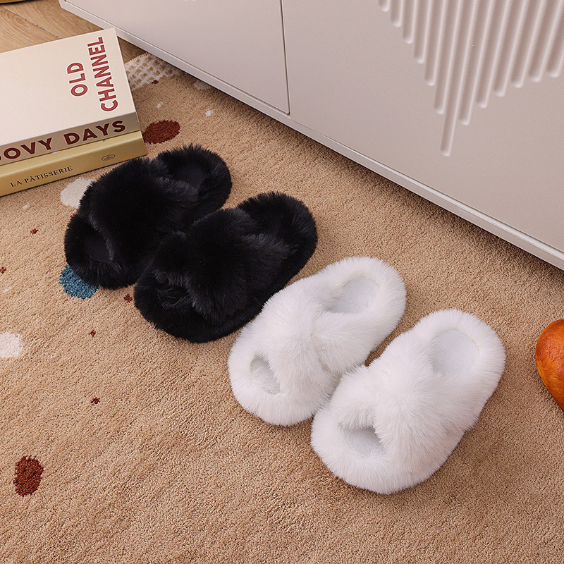 Detské vlnené papuče 2024, nové cezhraničné jesenné a zimné domáce teplé flísové podšívky, hrubé protišmykové bavlnené papuče pre chlapcov a dievčatá