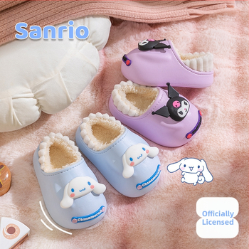 Sanrio sussid lastele sügise ja talve siseruumides kasutamiseks mõeldud kott kontsaga Mao kingad koduseks poiste ja tüdrukute armsad pehmed soojad puuvillased kingad