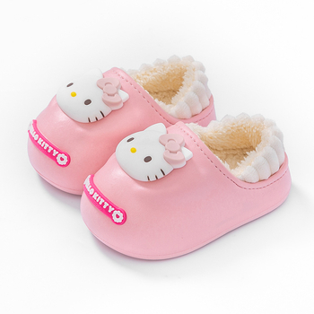 Sanrio sussid lastele sügise ja talve siseruumides kasutamiseks mõeldud kott kontsaga Mao kingad koduseks poiste ja tüdrukute armsad pehmed soojad puuvillased kingad