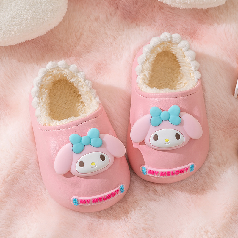 Sanrio sussid lastele sügise ja talve siseruumides kasutamiseks mõeldud kott kontsaga Mao kingad koduseks poiste ja tüdrukute armsad pehmed soojad puuvillased kingad