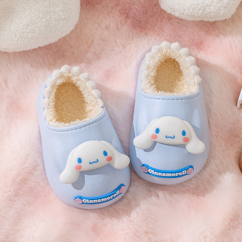 Sanrio sussid lastele sügise ja talve siseruumides kasutamiseks mõeldud kott kontsaga Mao kingad koduseks poiste ja tüdrukute armsad pehmed soojad puuvillased kingad