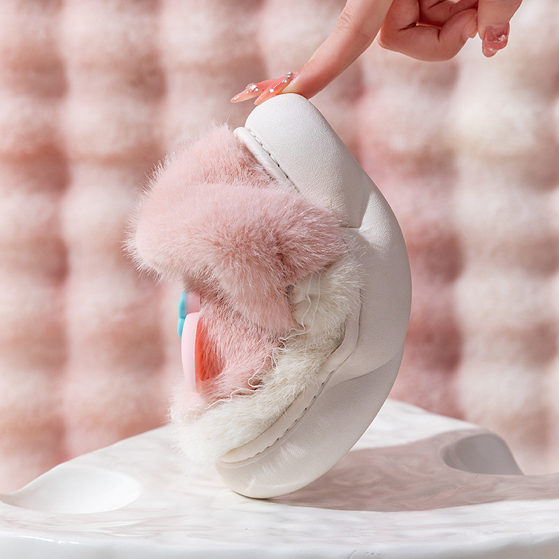 Laste puuvillased sussid, ehtsad Sanrio meeste ja naiste talvised pehmed lapsevanema-lapse multifilmi sise-kodu libisemiskindlad soojad puuvillased kingad