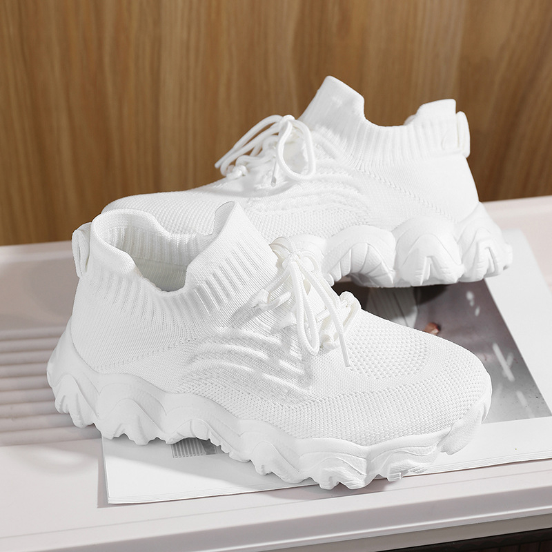 28-40 plus size плетени чорапи обувки педали мокасини трансгранични обувки за спорт дамски обувки дишащи нови европейски стандарти външна търговия