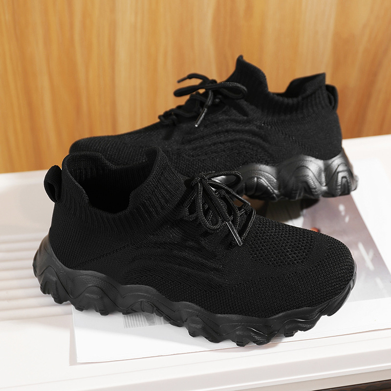 28-40 plus size плетени чорапи обувки педали мокасини трансгранични обувки за спорт дамски обувки дишащи нови европейски стандарти външна търговия