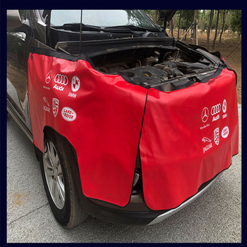 Προσαρμοσμένο σετ τριών τεμαχίων για προστατευτικά φτερών επισκευής αυτοκινήτου, πλενόμενη δερμάτινη μεμβράνη, πάνελ φτερών επισκευής αυτοκινήτου, δερμάτινο υλικό αμαξώματος