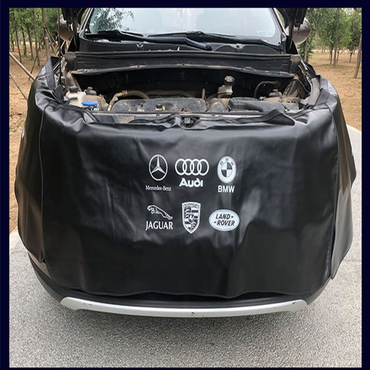 Set personalizat de trei piese pentru apărătoare auto, folie de piele lavabilă, panou aripă reparații auto, material piele caroserie