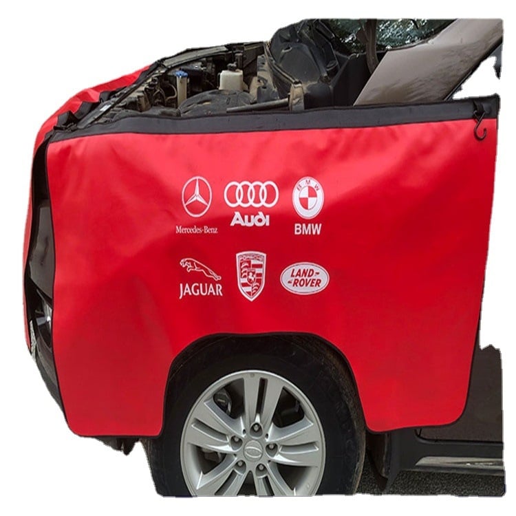 Prispôsobená sada trojdielnych ochranných fólií na blatníky na opravu automobilov, umývateľná kožená fólia, panel blatníka na opravu automobilov, materiál z kože karosérie