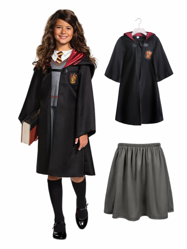 Детски костюми за Хелоуин, Хари Потър, магическа роба, костюм, магьосник, японска версия, наметало, костюм за представление