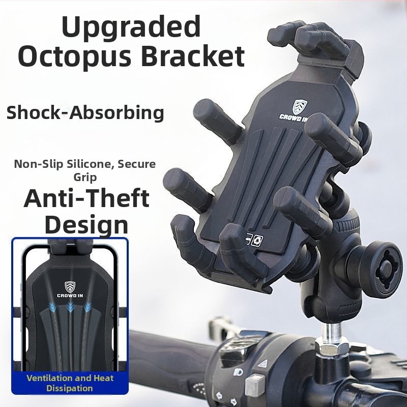 Držiak mobilného telefónu pre motocykel H5X, tlmenie nárazov, ochrana proti krádeži, doručovanie elektrických vozidiel č. 9