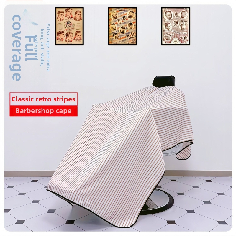 2 м екстра голям шал за бръснарница, екстра голям антистатичен, водоустойчив, незалепващ за коса, голям размер, специално създаден за нокти