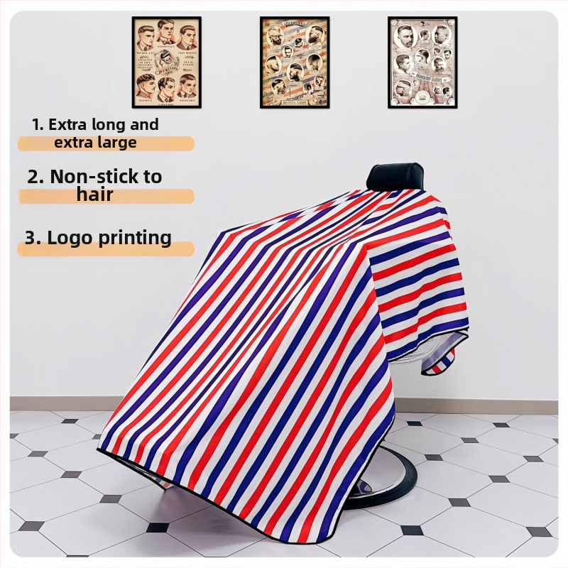 2 м екстра голям шал за бръснарница, екстра голям антистатичен, водоустойчив, незалепващ за коса, голям размер, специално създаден за нокти