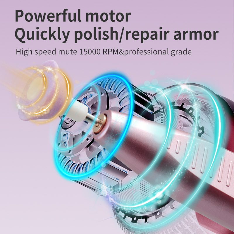 2024 m. Naujas įkraunamas daugiafunkcis elektrinis nagų dailės šlifavimo aparatas, iškraunantis elektrinį mini šlifavimo rašiklį nagų dailės įrankiui