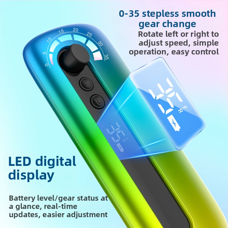 Prenosná powerbanka s inteligentným displejom na leštenie nechtov s cezhraničným displejom, pero na leštenie nechtov, plynulá sada na leštenie nechtov