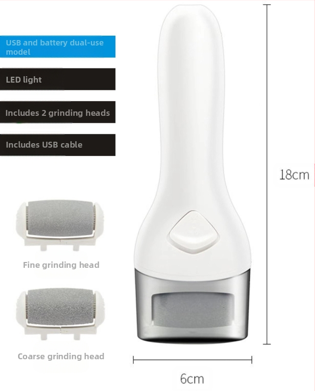 Tarpvalstybinis elektrinis pėdų šlifuoklis, įkraunamas USB, šveičiamasis raguotas nuospaudas, pedikiūras, buitinis pėdų šlifuoklis, pėdų žoliapjovė