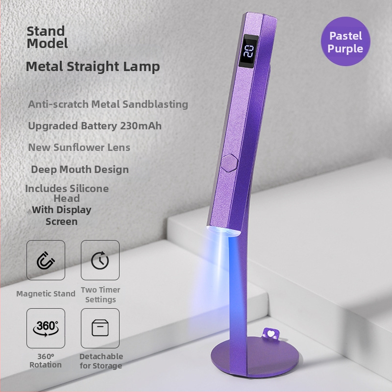 Trešās paaudzes manikīra modernizēta viena vārda lampa ar displeju, pārnēsājama enerģijas uzglabāšanas fototerapijas lampa, divu pārnesumu pārslēdzama rokas lampa.