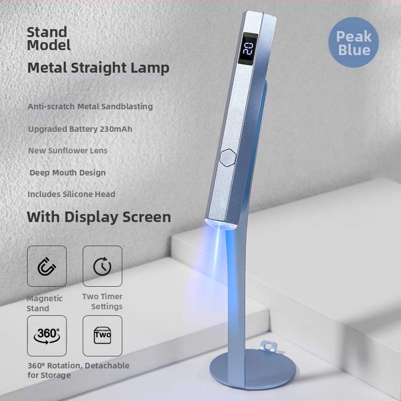 Trešās paaudzes manikīra modernizēta viena vārda lampa ar displeju, pārnēsājama enerģijas uzglabāšanas fototerapijas lampa, divu pārnesumu pārslēdzama rokas lampa.