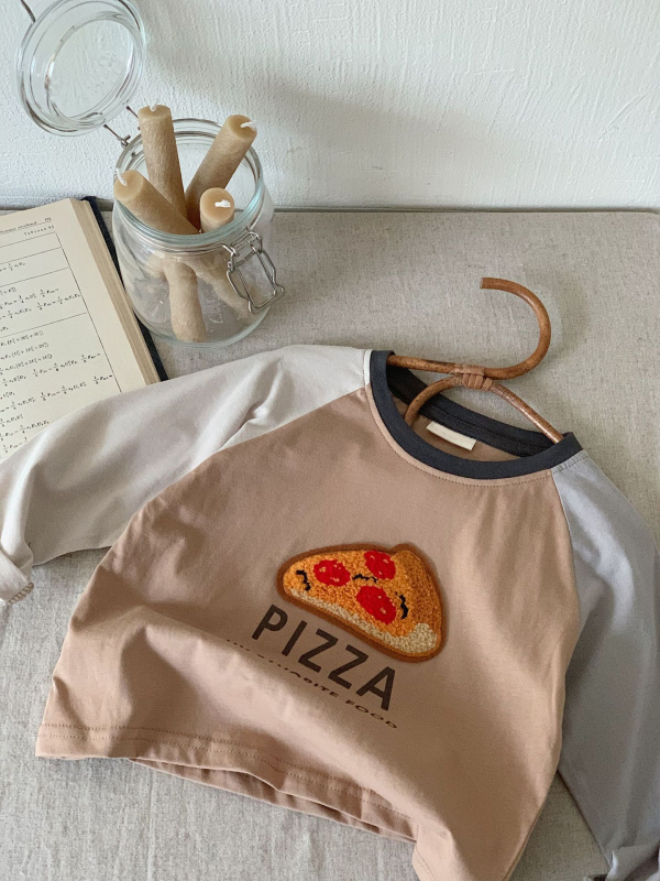 Buga Sugar 2025. aasta sügise uus laste rõivaste jaapani stiilis T-särk poistele ja tüdrukutele rätikutikandiga ja värviblokkidega pikkade varrukatega T-särk