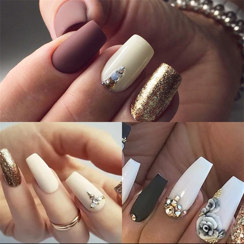 Piiriülene küünekunst 500 tükki karbis küünetükid täispasta poolpasta valge kunstküüne plaaster prantsuse küünetükk küüs