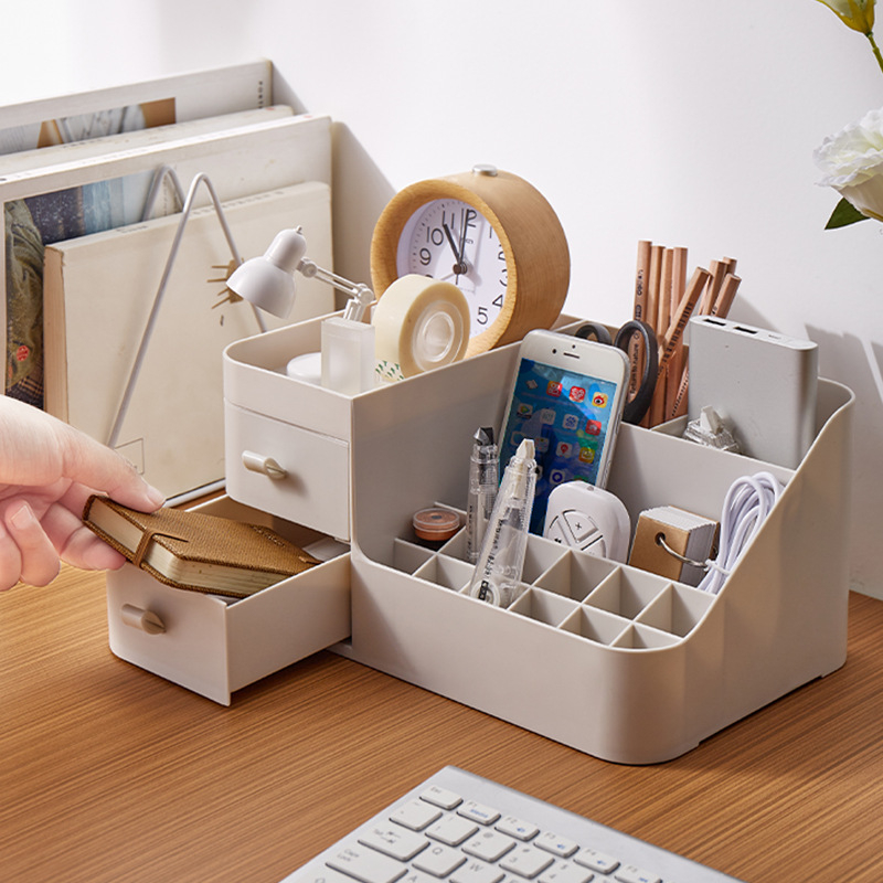 Kosmētikas uzglabāšanas kaste ādas kopšanas līdzekļi galda tualetes galdiņš apdares maska lūpu krāsa grima otiņa atvilktne uzglabāšanas plaukts putekļu necaurlaidīgs