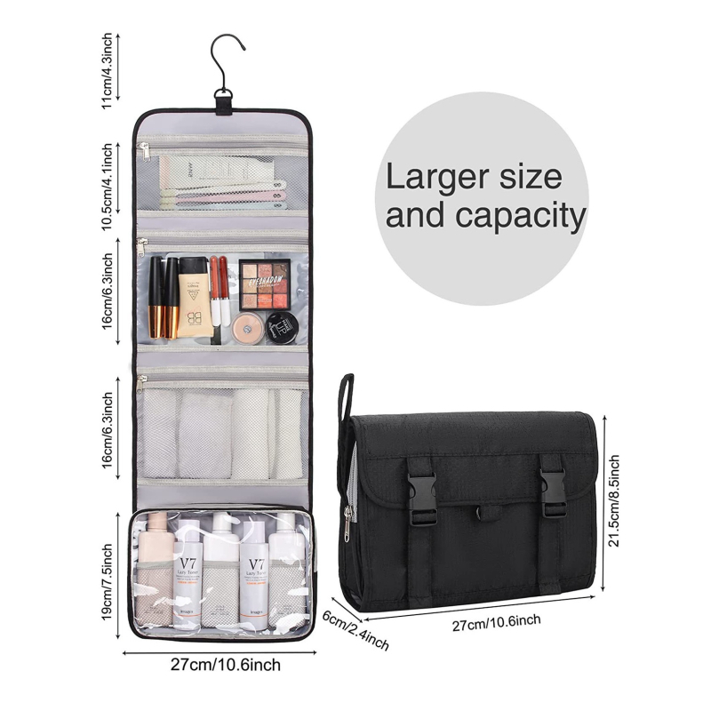 Трансгранична чанта за пране Amazon Travel Wash Bag за мъже и жени, водоустойчива чанта за съхранение на гримове