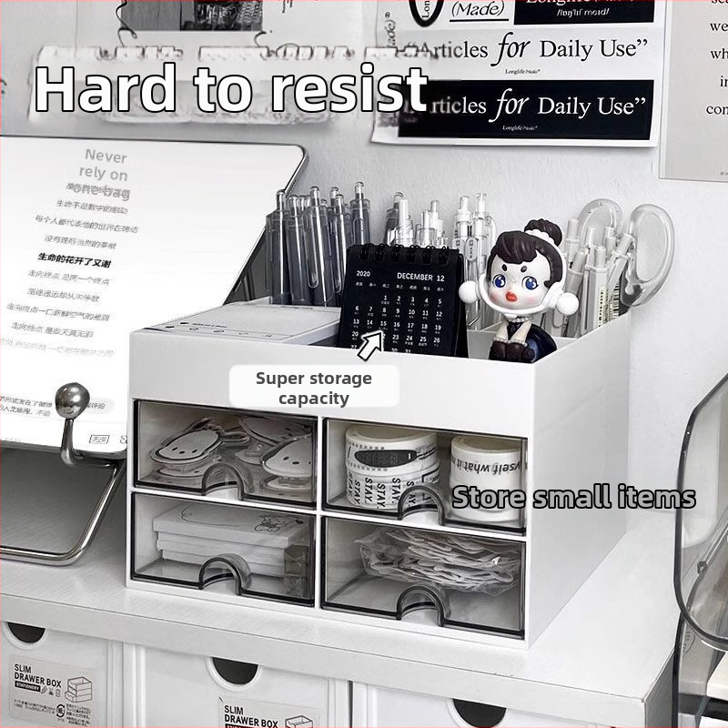 Papiernictvo Ručný účet Študentský stolový úložný box Zásuvkový organizér Detské vlasové doplnky Stolný účet Držiak na pero Úložný stojan