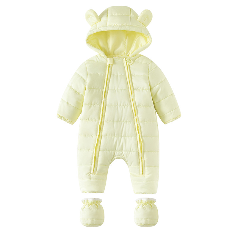 Beebi talvekombe puuvillast polsterdatud vastsündinuriided mugavad sügis- ja talveriided vabaaja puuvillast polsterdatud jope